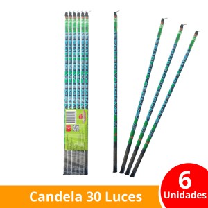 CANDELA DE 30 LUCES x 6u